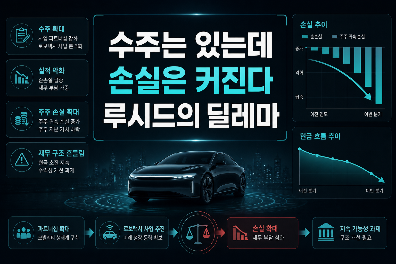 수주는 있는데 손실은 커진다, 루시드의 딜레마