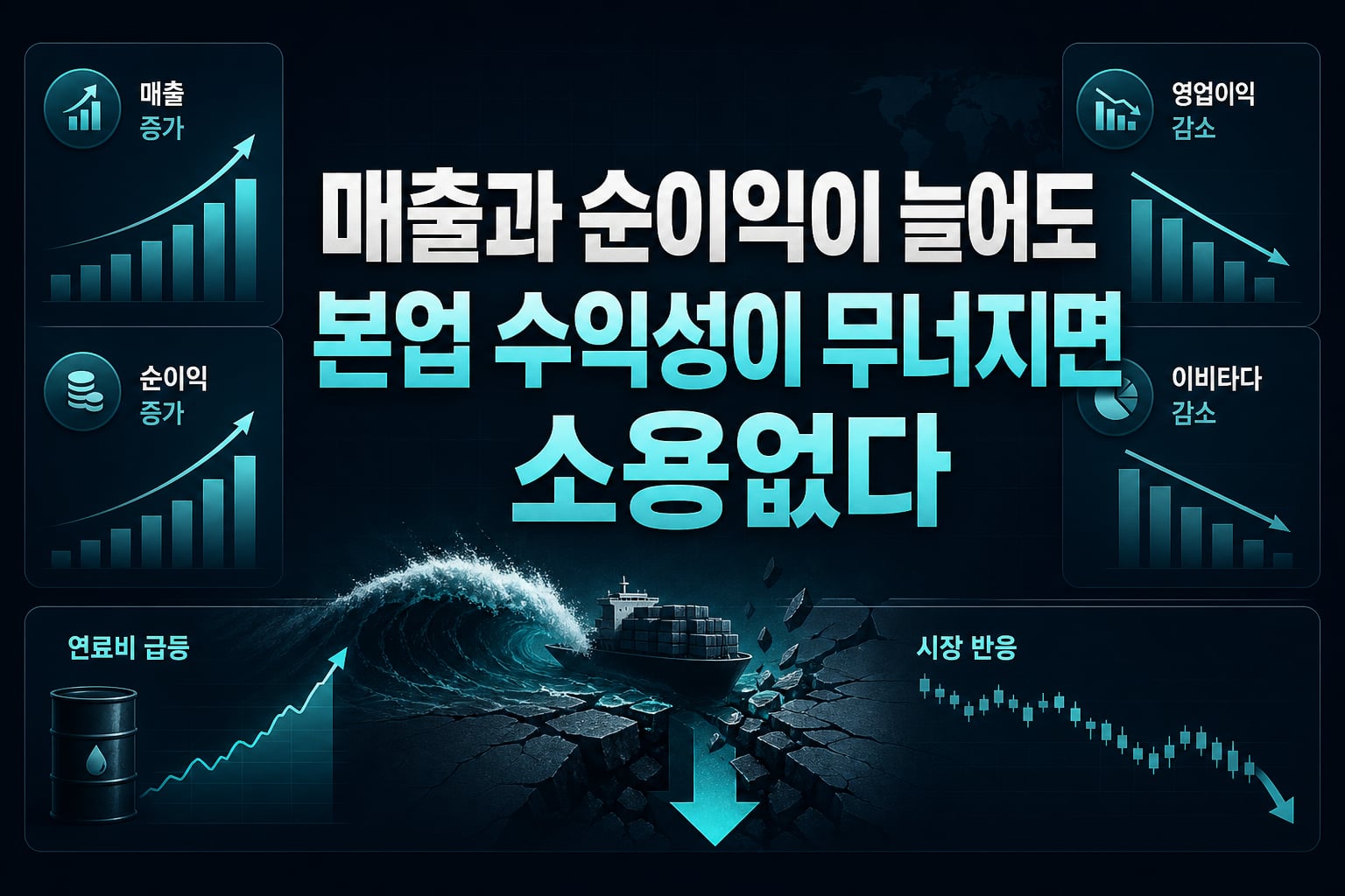 매출과 순이익이 늘어도 본업 수익성이 무너지면 소용없다
