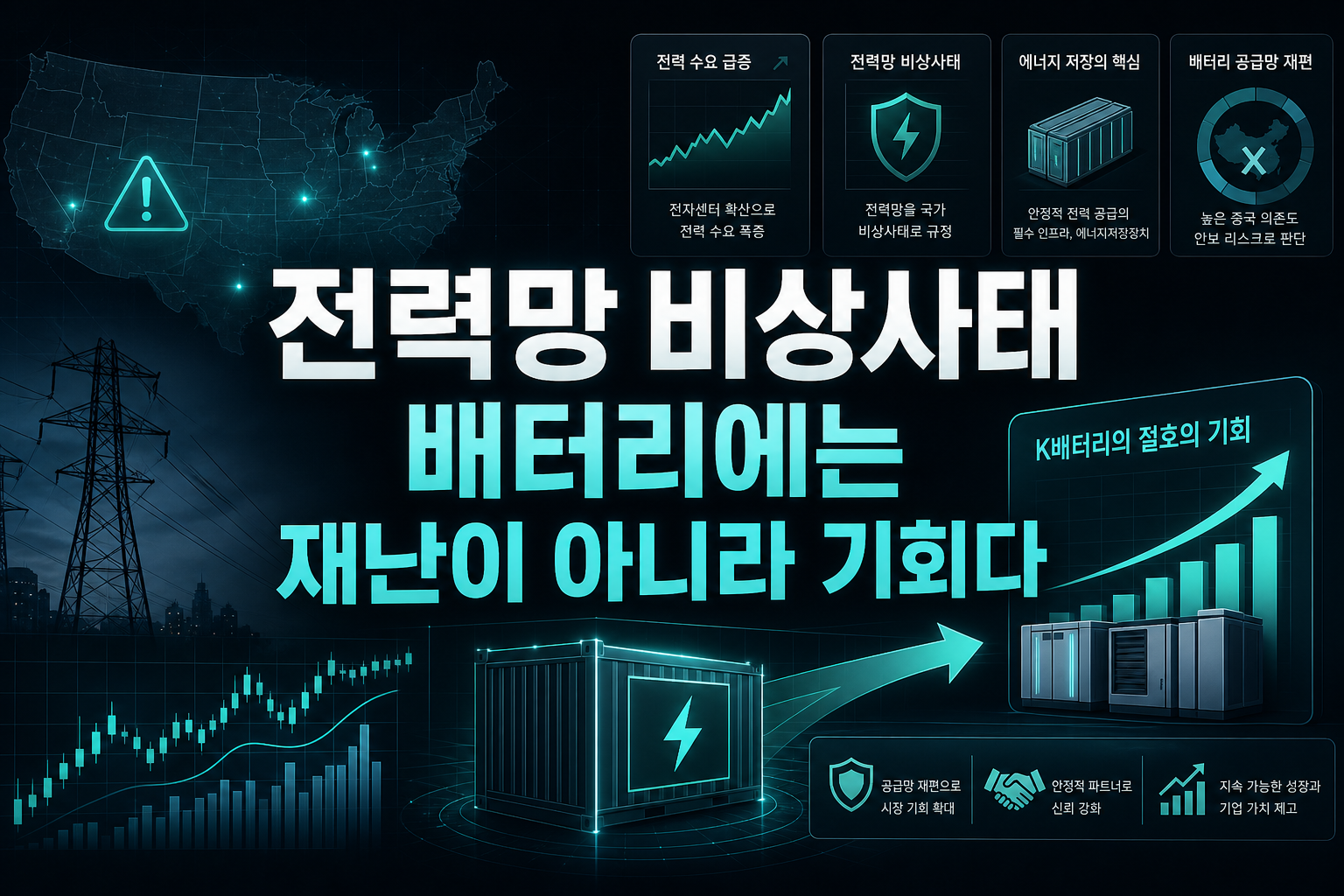 전력망 비상사태, K배터리에는 재난이 아니라 기회다