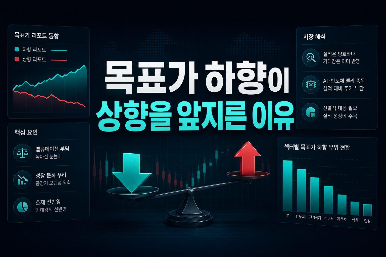 목표가 하향이 상향을 앞지른 이유
