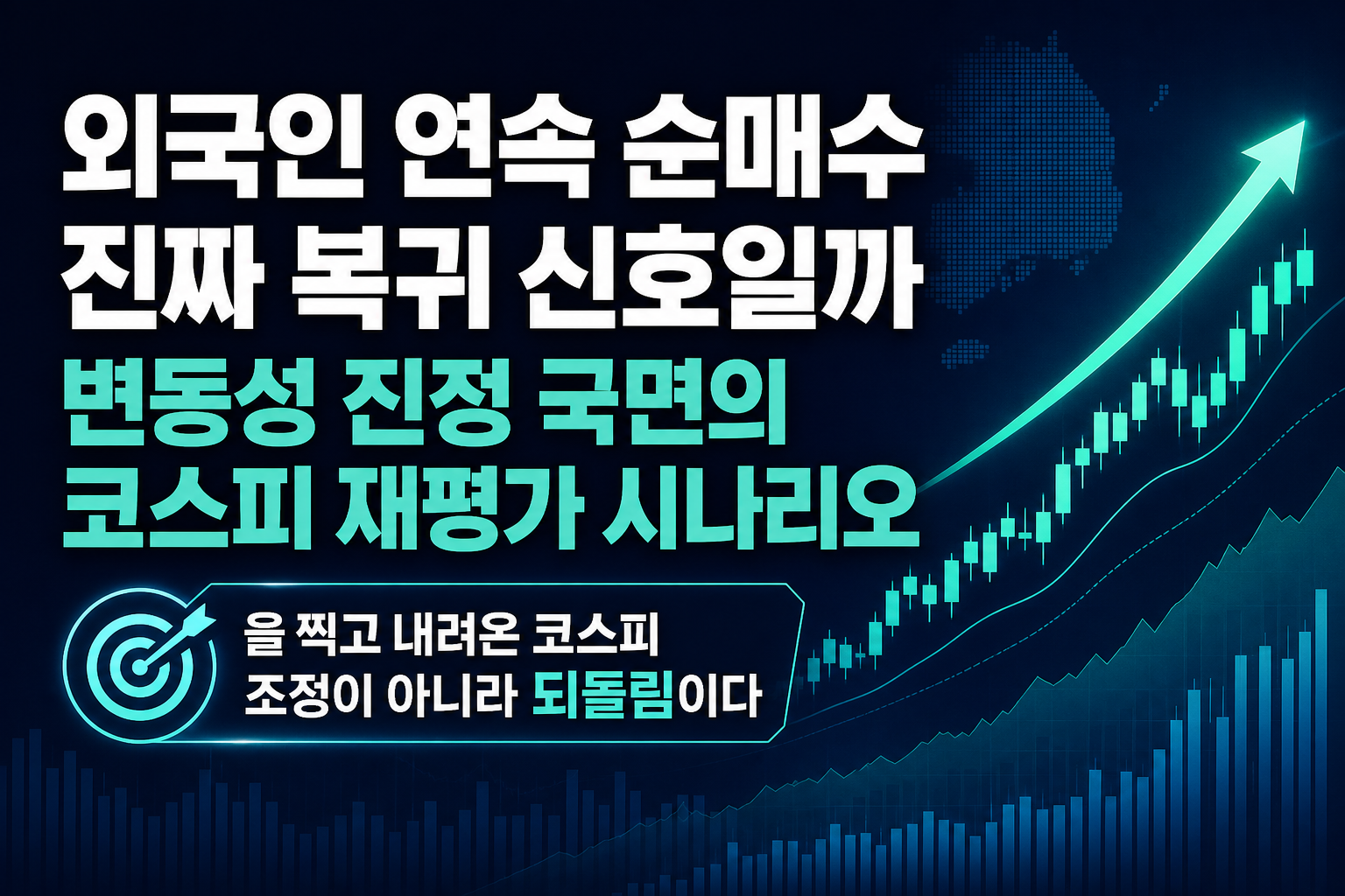 외국인 5일 연속 순매수, 진짜 복귀 신호일까 - 변동성 진정 국면의 코스피 재평가 시나리오