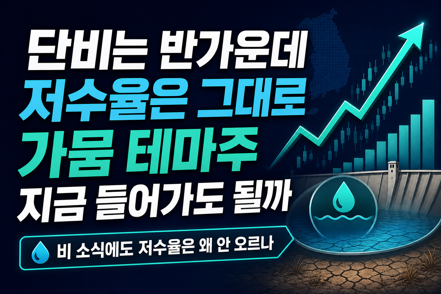 단비는 반가운데 저수율은 그대로…가뭄 테마주, 지금 들어가도 될까