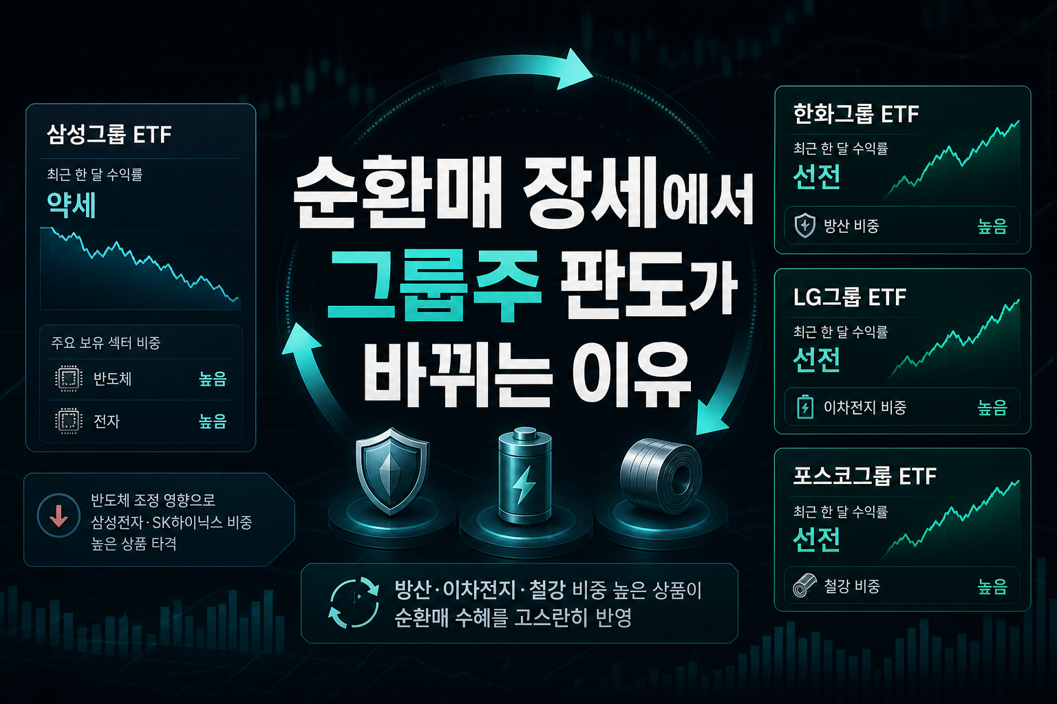 순환매 장세에서 그룹주 ETF 판도가 바뀌는 이유