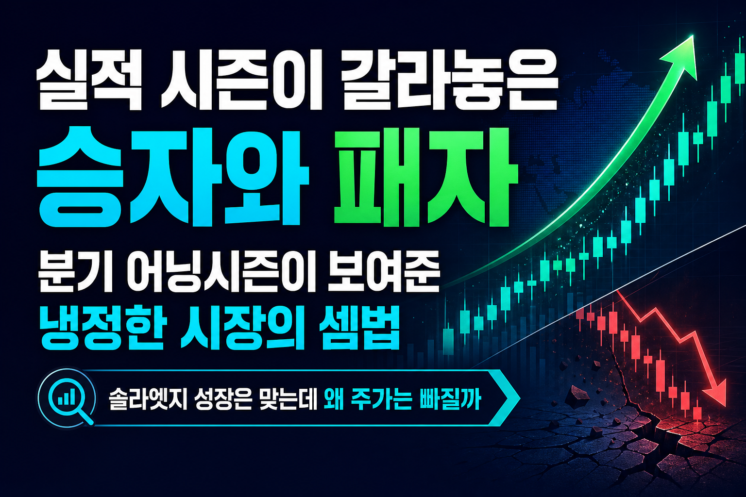 실적 시즌이 갈라놓은 승자와 패자, 2분기 어닝시즌이 보여준 냉정한 시장의 셈법