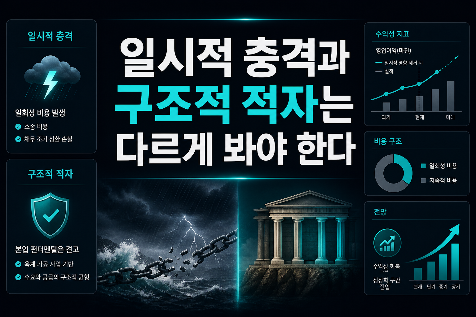 일시적 충격과 구조적 적자는 다르게 봐야 한다