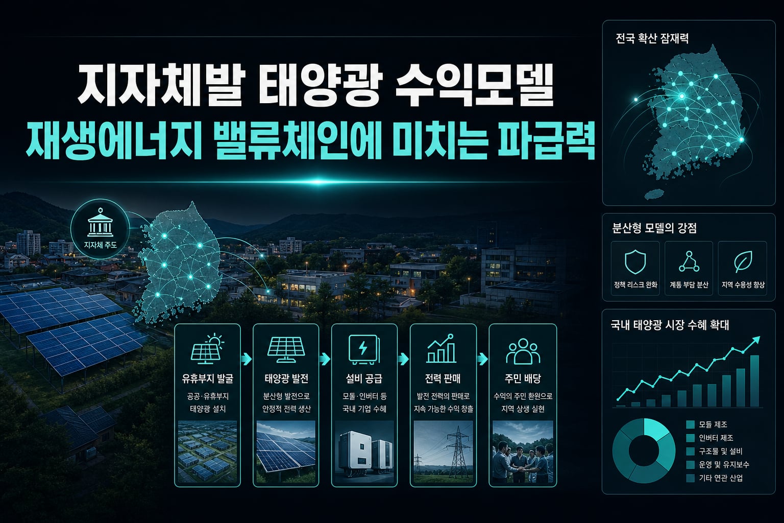 지자체발 태양광 수익모델, 재생에너지 밸류체인에 미치는 파급력
