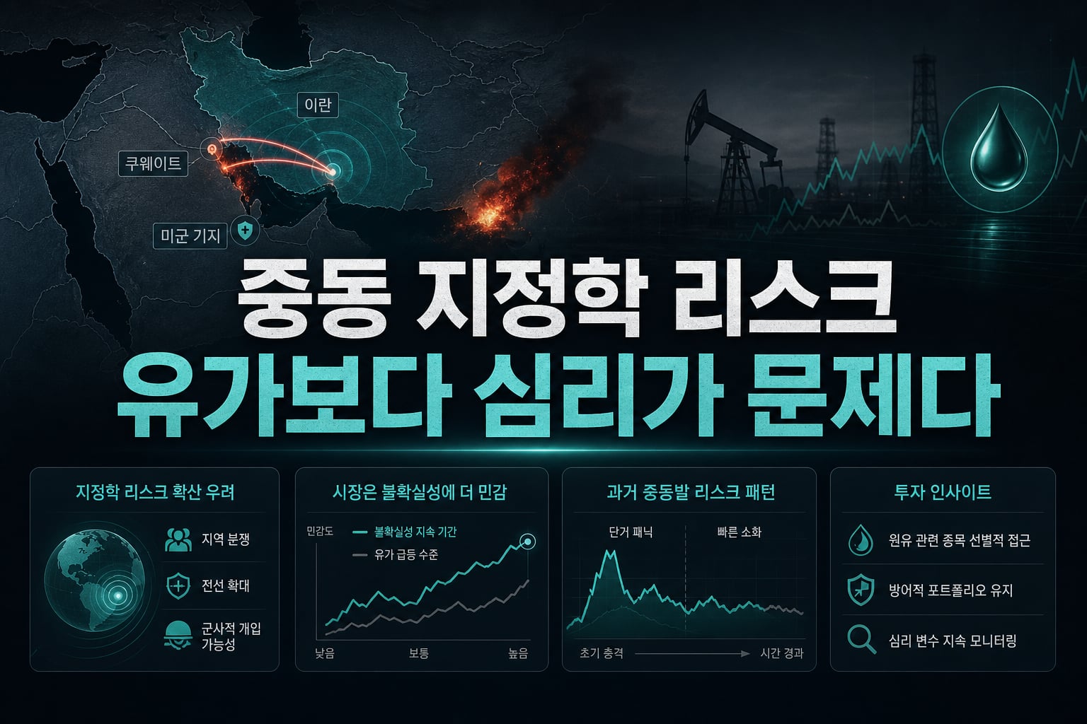 중동發 지정학 리스크, 유가보다 심리가 문제다