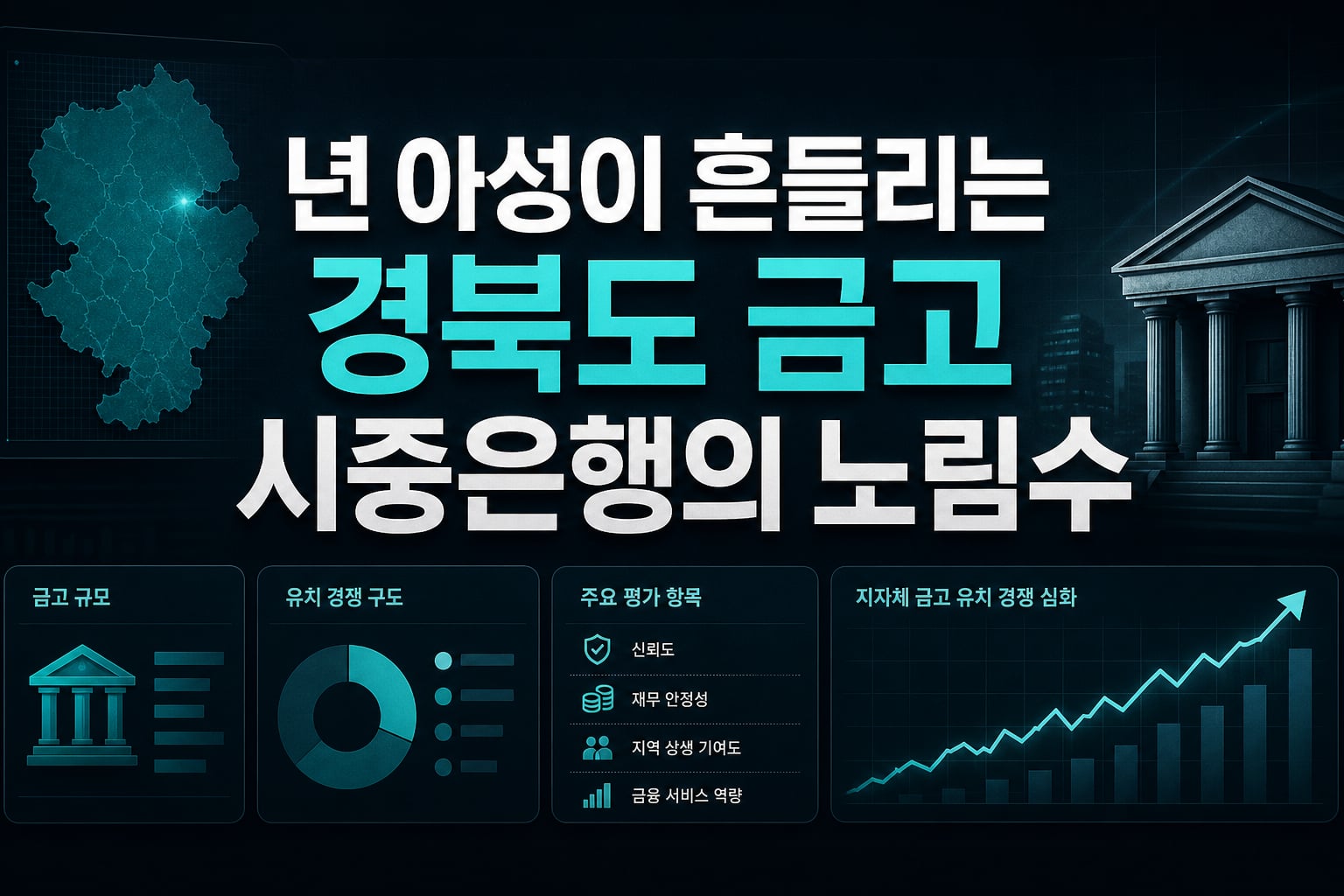 20년 아성이 흔들리는 경북도 금고, 시중은행의 노림수