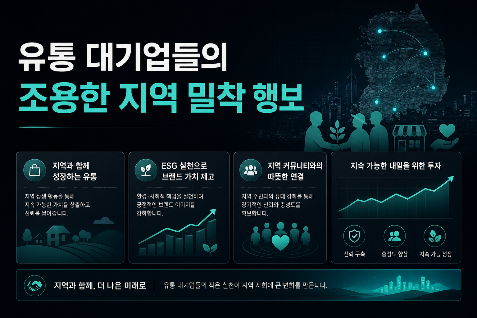 유통 대기업들의 조용한 지역 밀착 행보