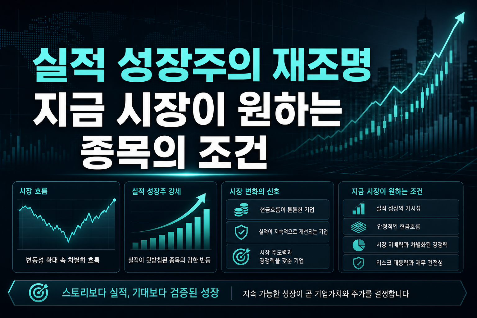실적 성장주의 재조명, 지금 시장이 원하는 종목의 조건