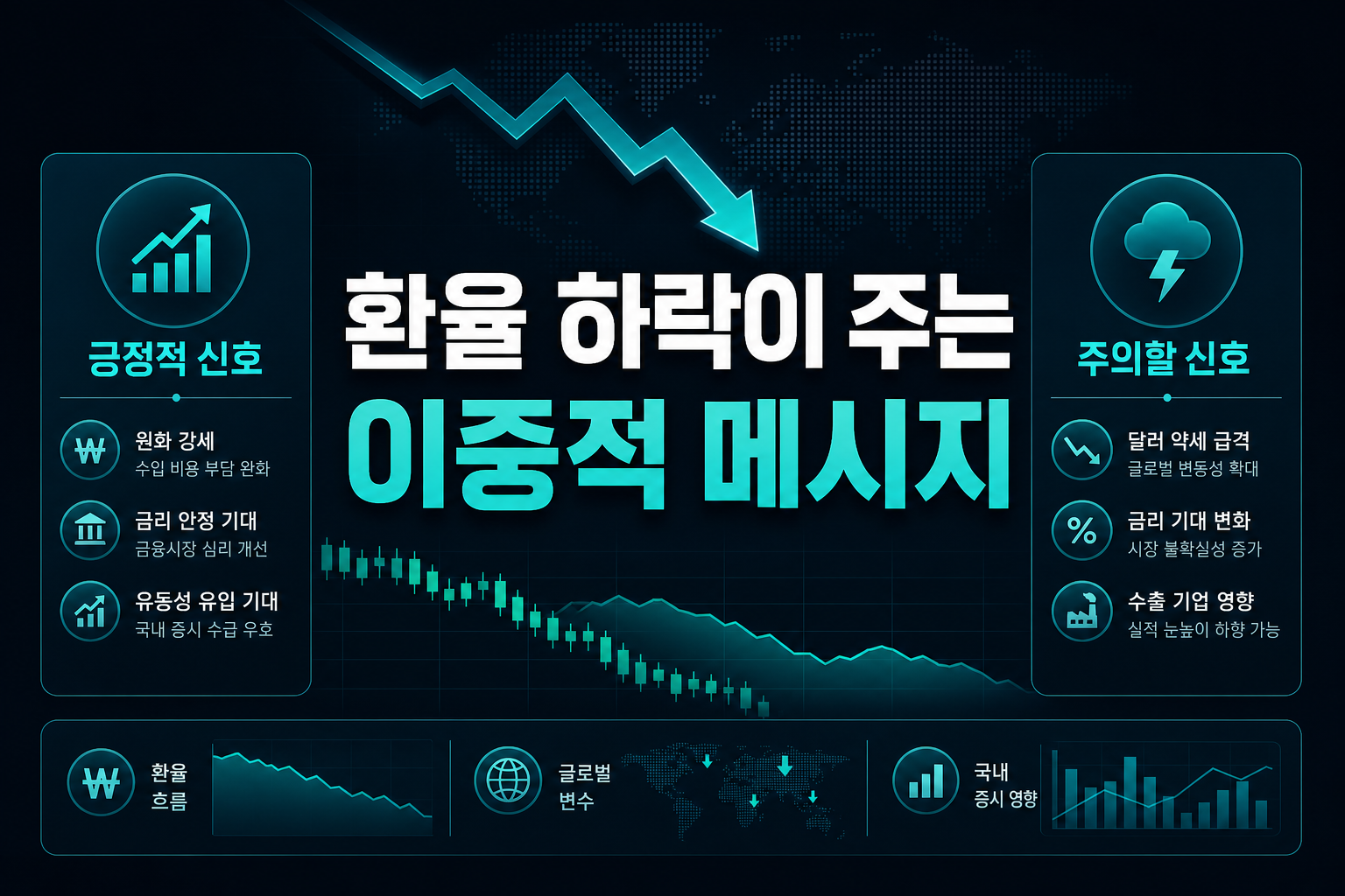 환율 하락이 주는 이중적 메시지