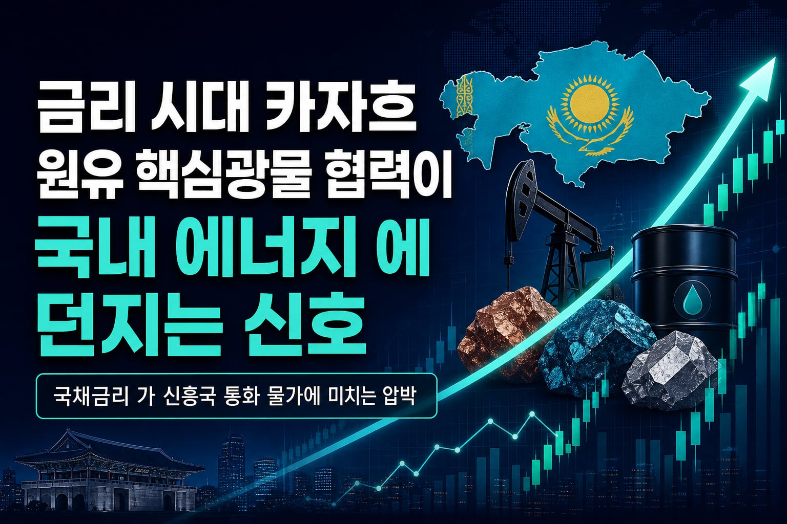 금리 5% 시대, 카자흐 원유·핵심광물 협력이 국내 에너지株에 던지는 신호
