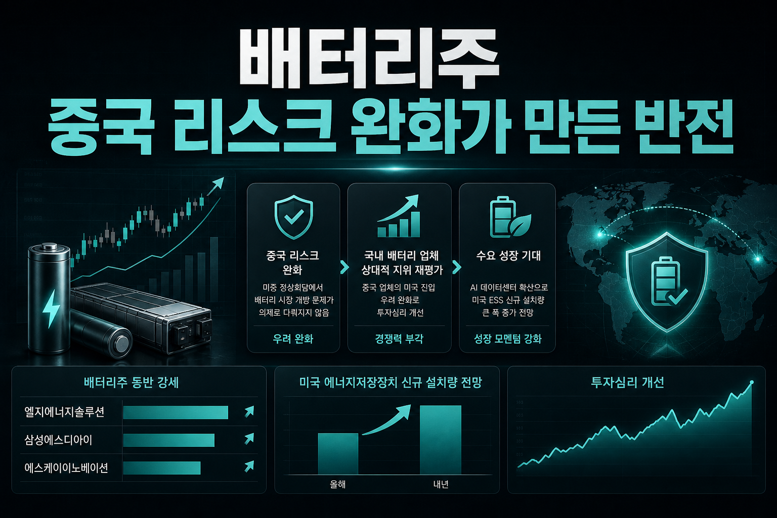 배터리주, 중국 리스크 완화가 만든 반전