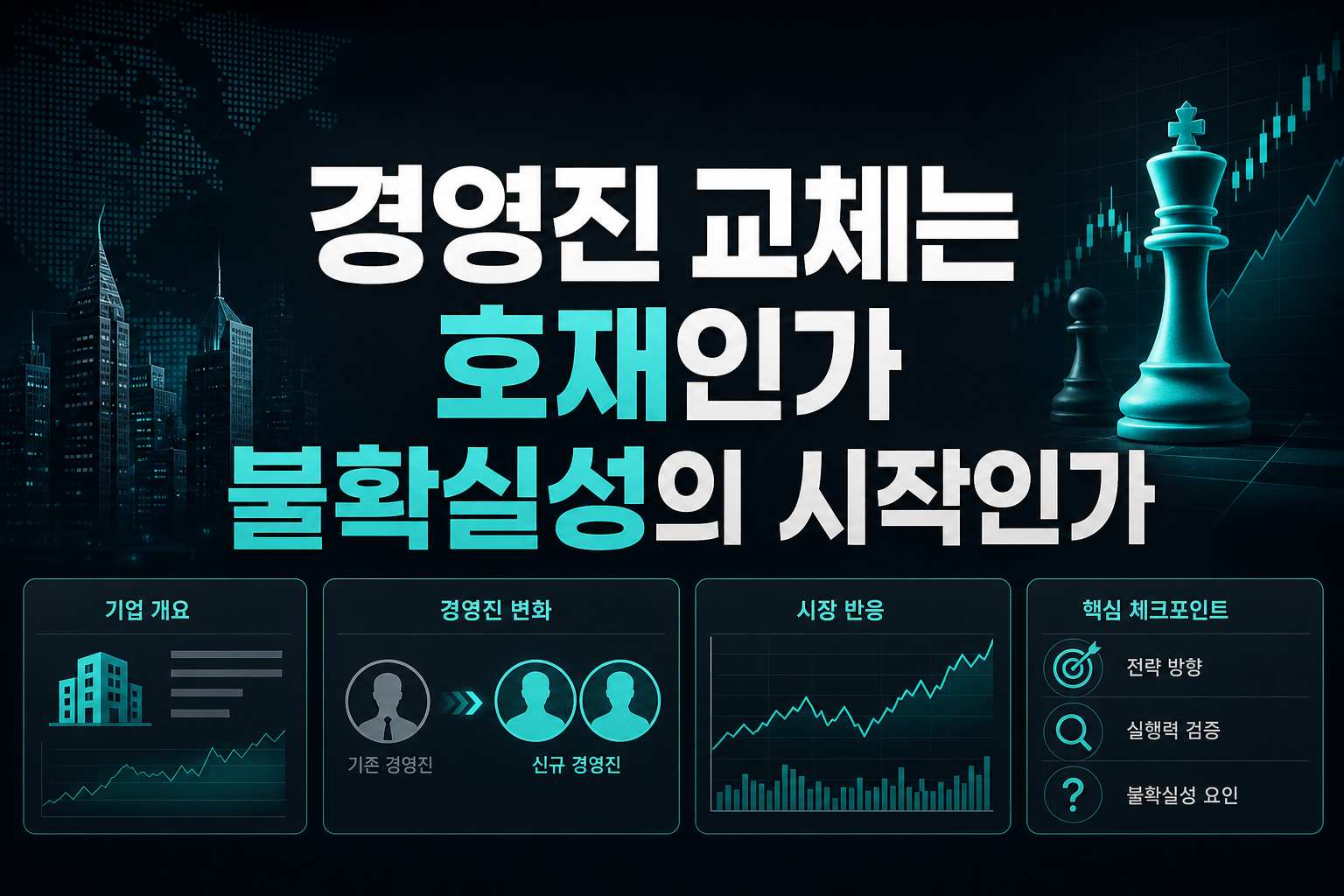 경영진 교체는 호재인가, 불확실성의 시작인가