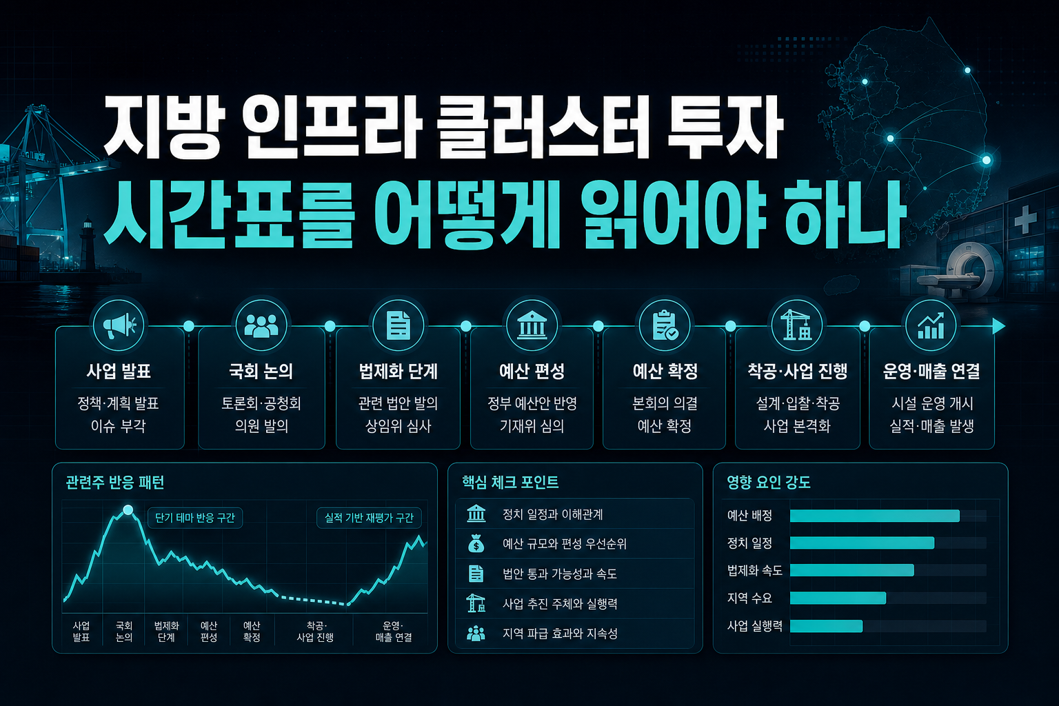 지방 인프라 클러스터 투자, 시간표를 어떻게 읽어야 하나