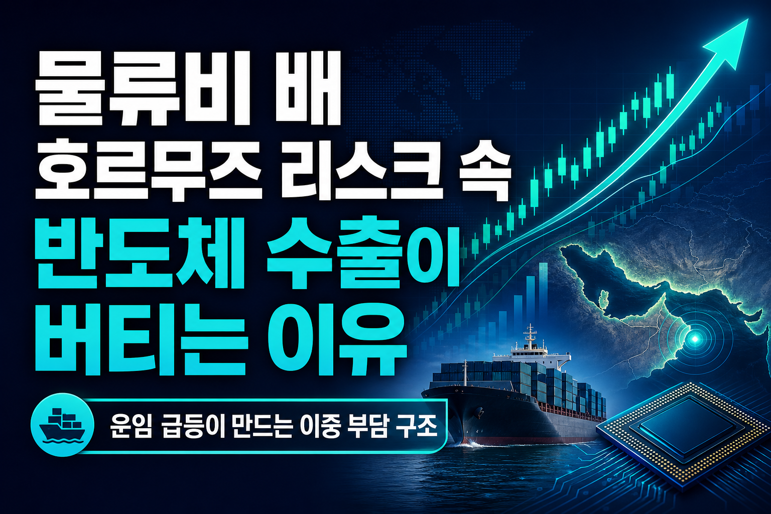 물류비 3배, 호르무즈 리스크 속 반도체 수출이 버티는 이유
