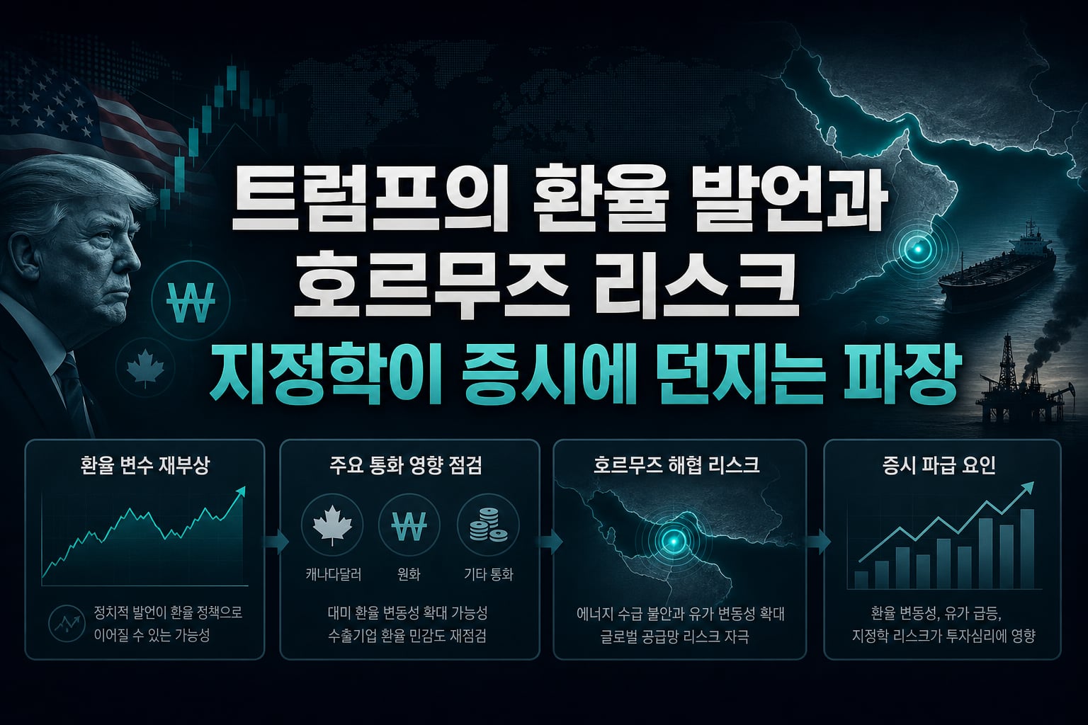 트럼프의 환율 발언과 호르무즈 리스크, 지정학이 증시에 던지는 파장