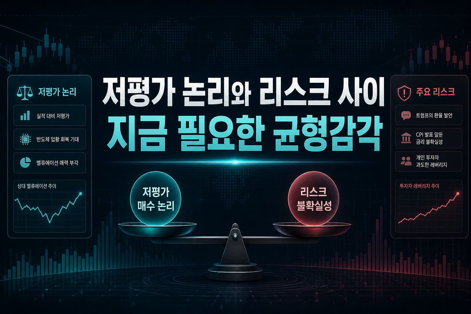 저평가 논리와 리스크 사이, 지금 필요한 균형감각