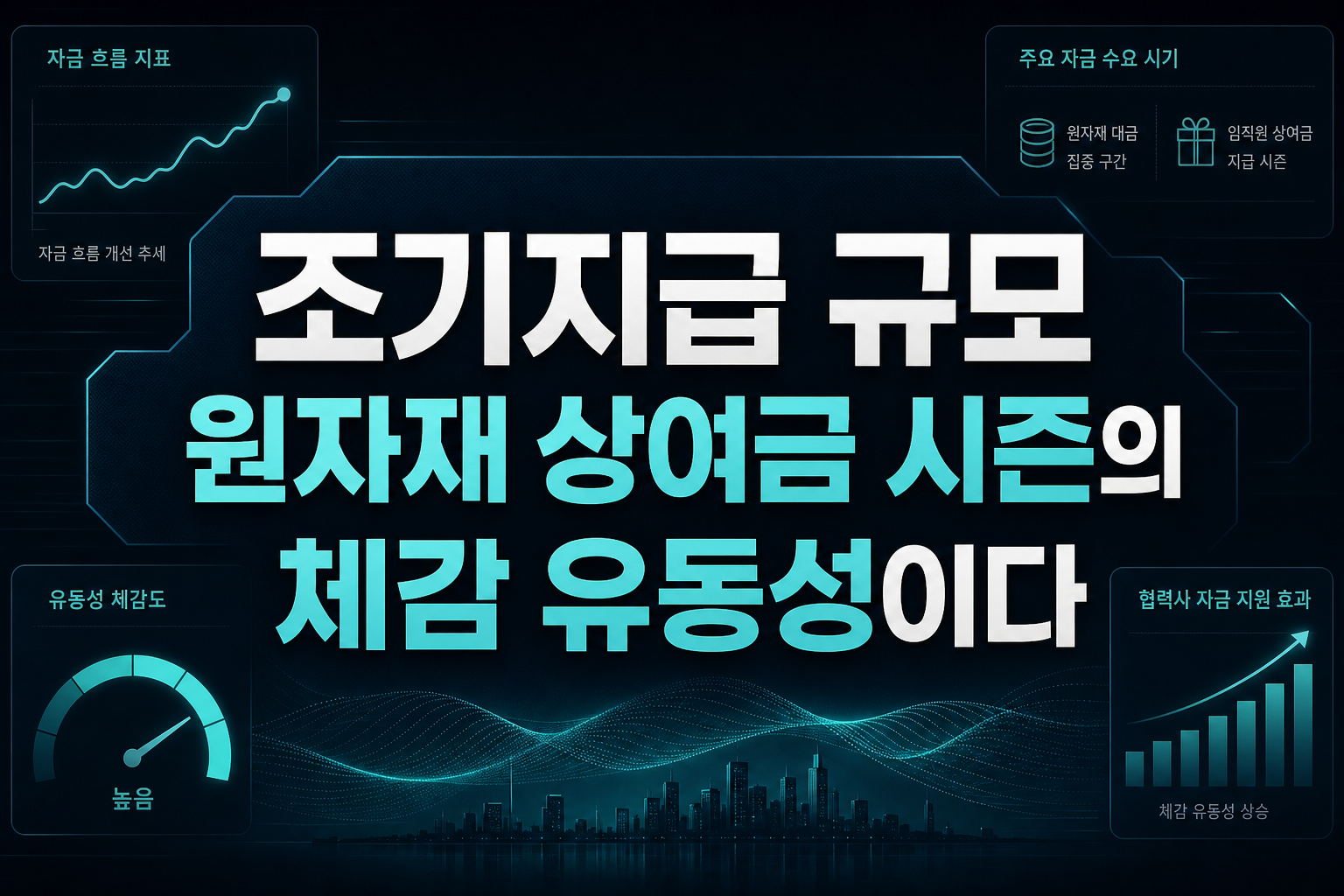 조기지급 규모, 원자재·상여금 시즌의 체감 유동성이다
