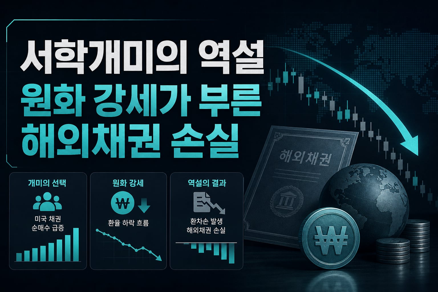 서학개미의 역설, 원화 강세가 부른 해외채권 손실