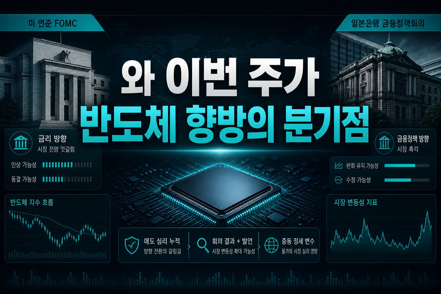 FOMC와 BOJ, 이번 주가 반도체 향방의 분기점