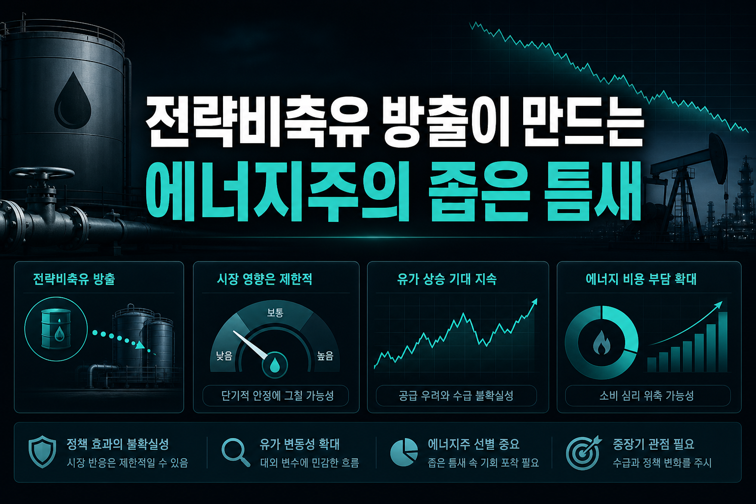 전략비축유 방출이 만드는 에너지주의 좁은 틈새