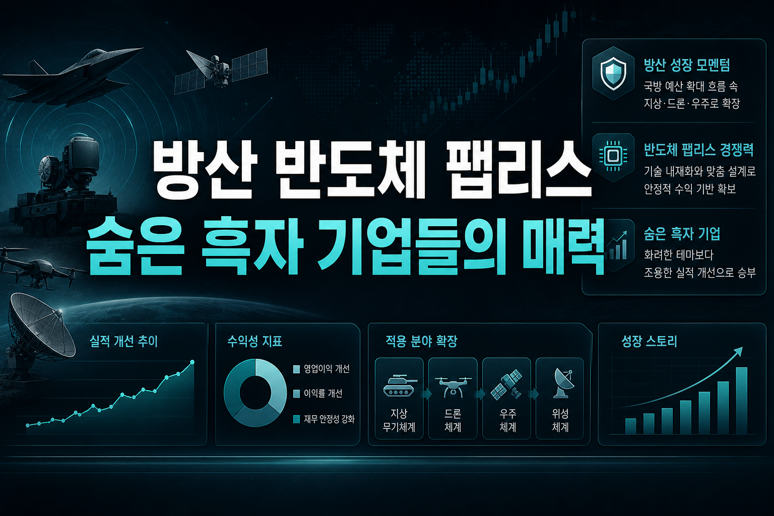 방산·반도체 팹리스, 숨은 흑자 기업들의 매력