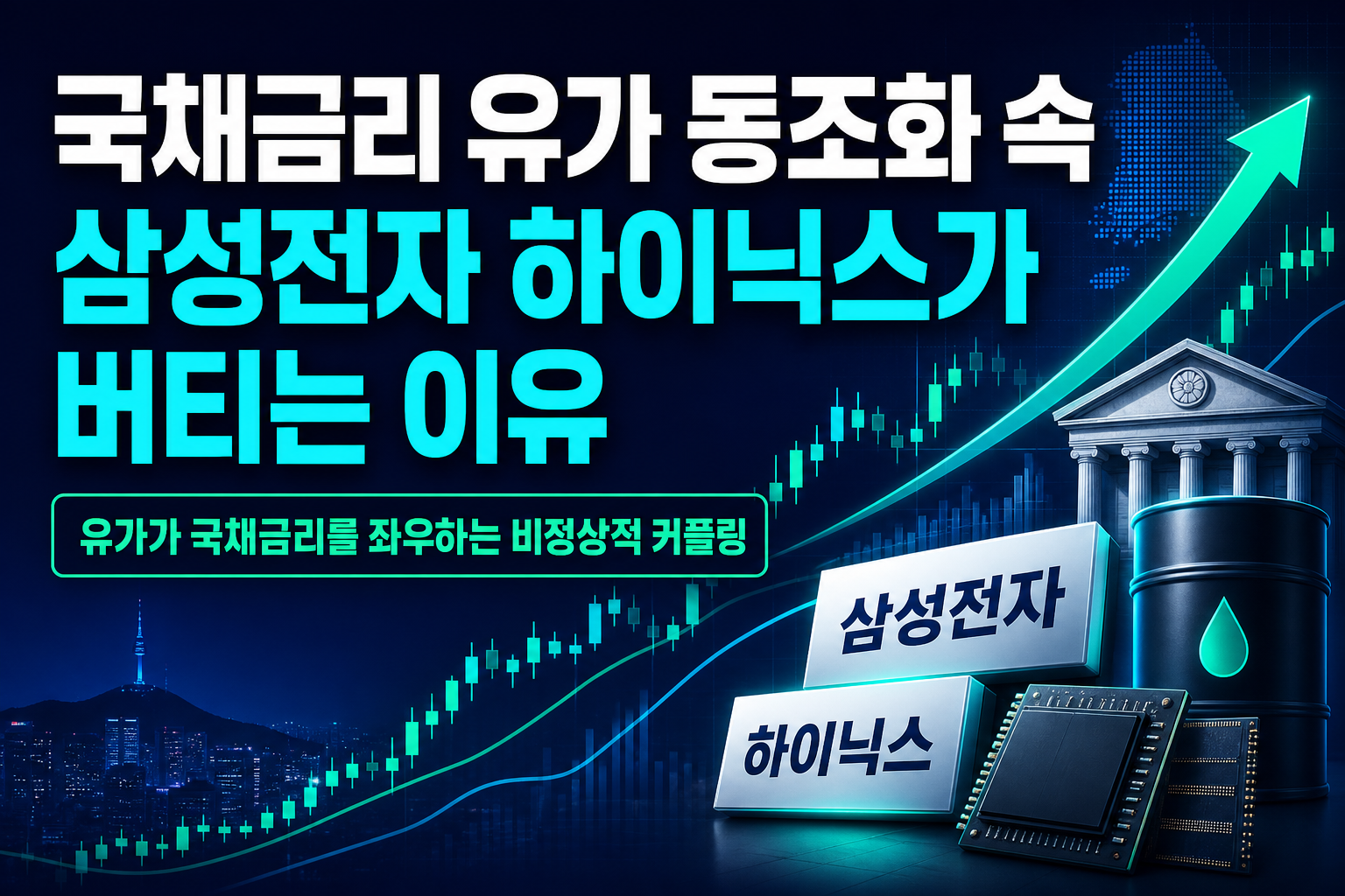 국채금리·유가 동조화 속 삼성전자·SK하이닉스가 버티는 이유