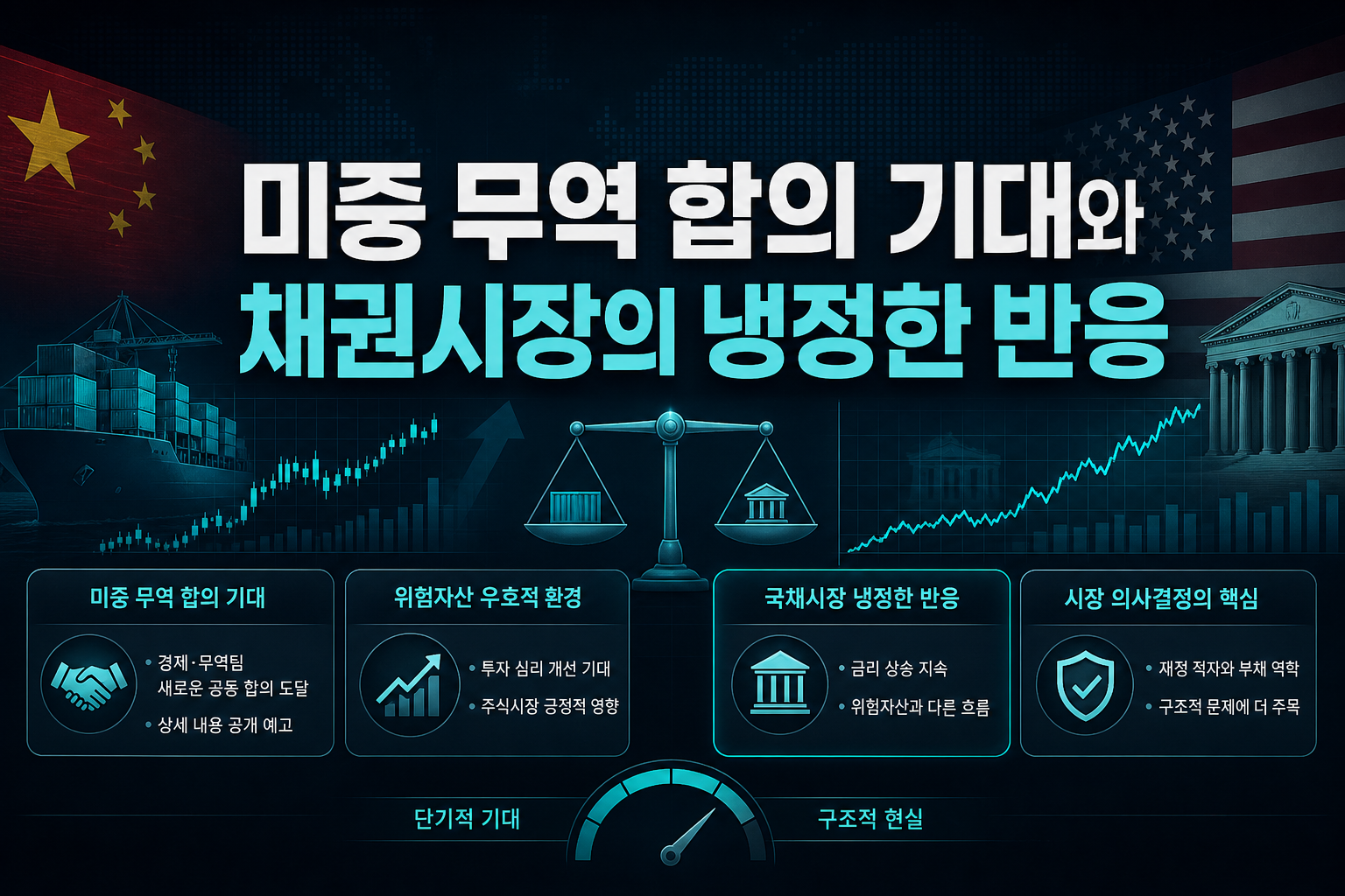 미중 무역 합의 기대와 채권시장의 냉정한 반응