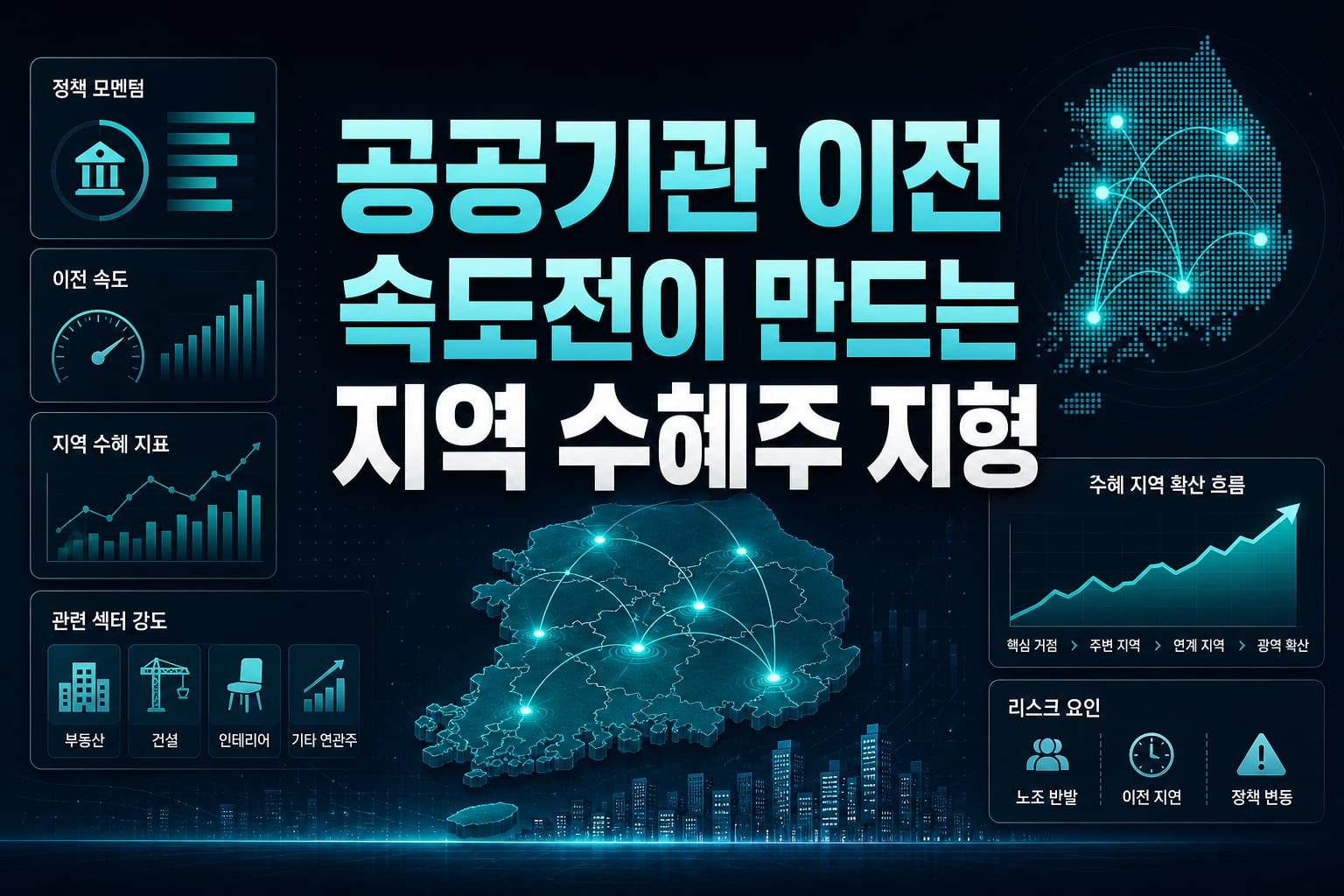 공공기관 이전, 속도전이 만드는 지역 수혜주 지형