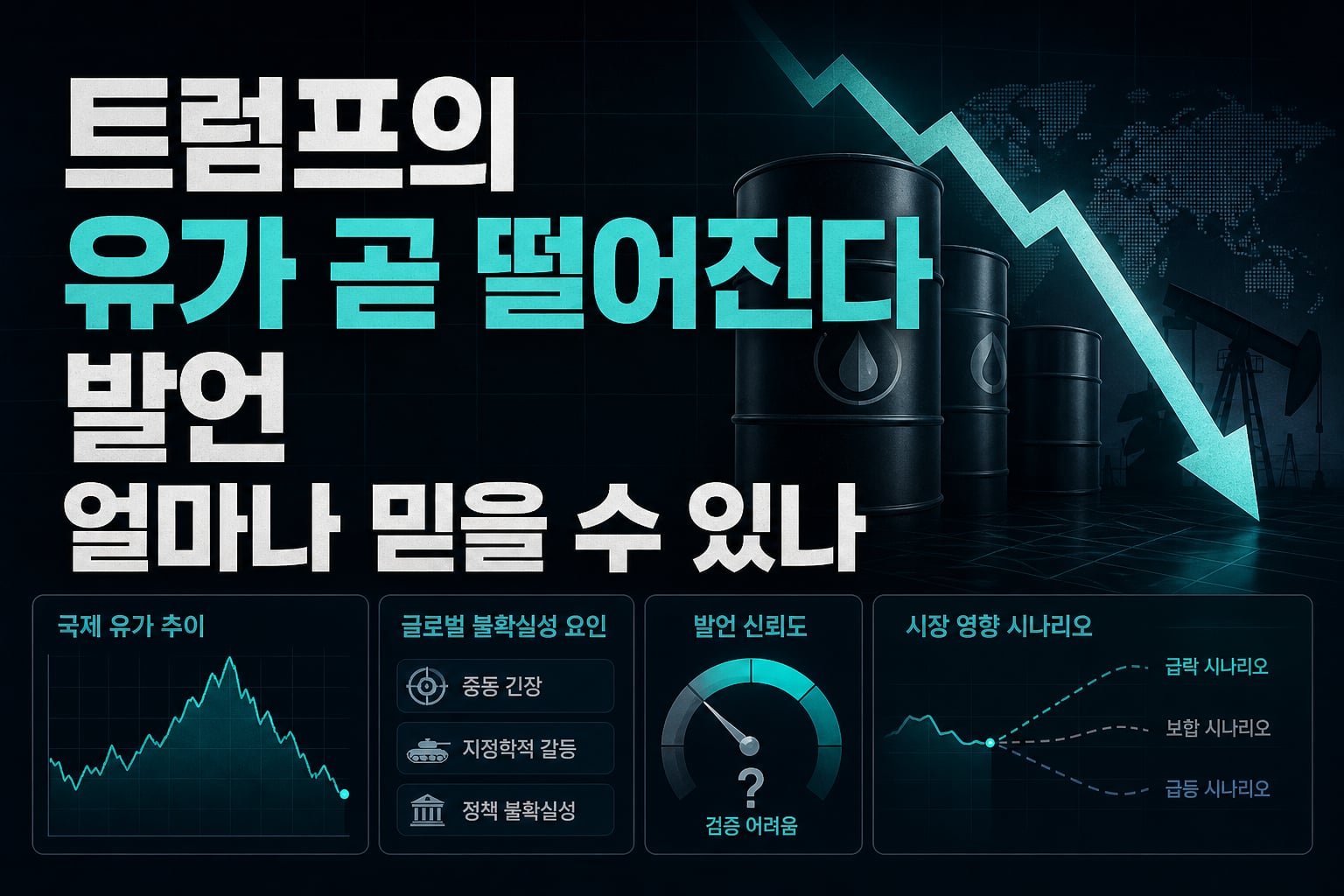 트럼프의 '유가 곧 떨어진다' 발언, 얼마나 믿을 수 있나