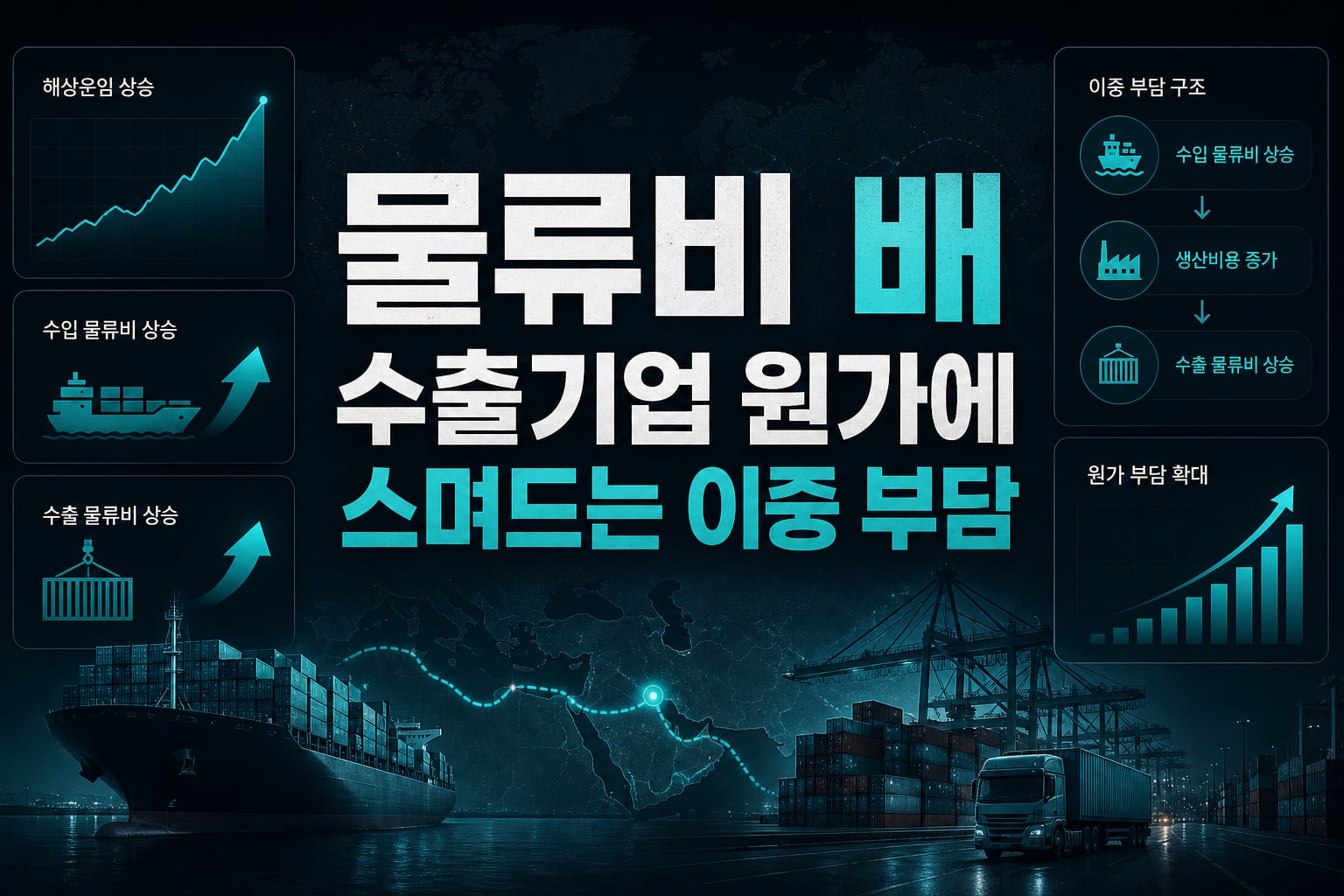 물류비 3배, 수출기업 원가에 스며드는 이중 부담