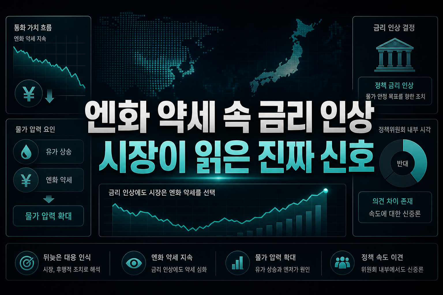 엔화 약세 속 금리 인상, 시장이 읽은 진짜 신호