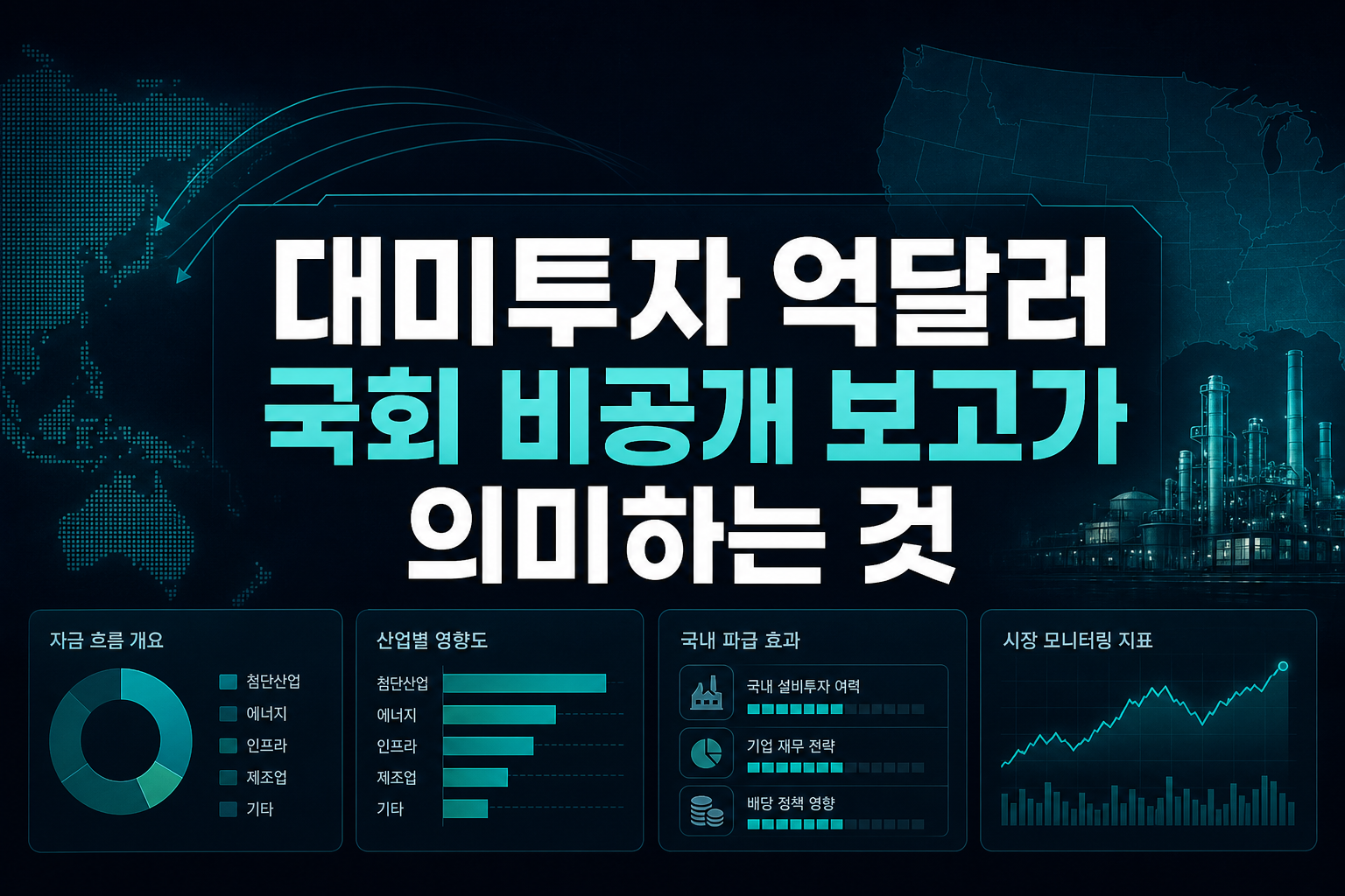 대미투자 3500억달러, 국회 비공개 보고가 의미하는 것