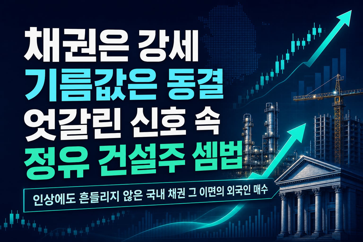채권은 강세, 기름값은 동결…엇갈린 신호 속 정유·건설주 셈법