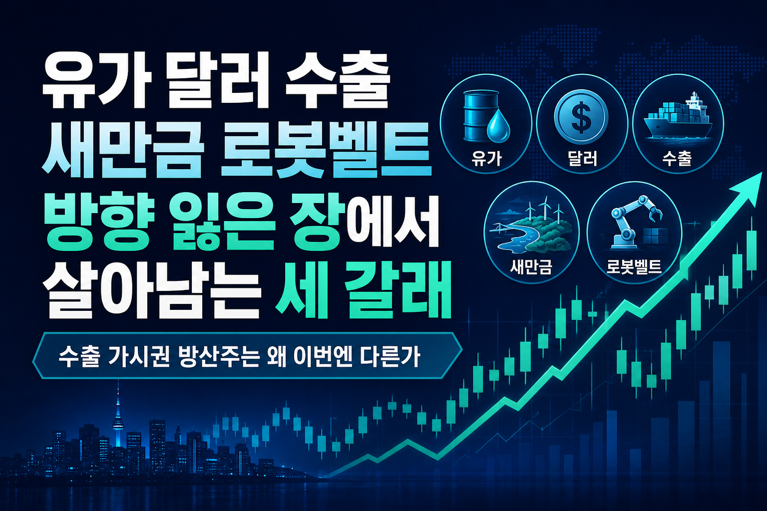 유가 100달러·L-SAM 수출·새만금 로봇벨트, 방향 잃은 장에서 살아남는 세 갈래 길