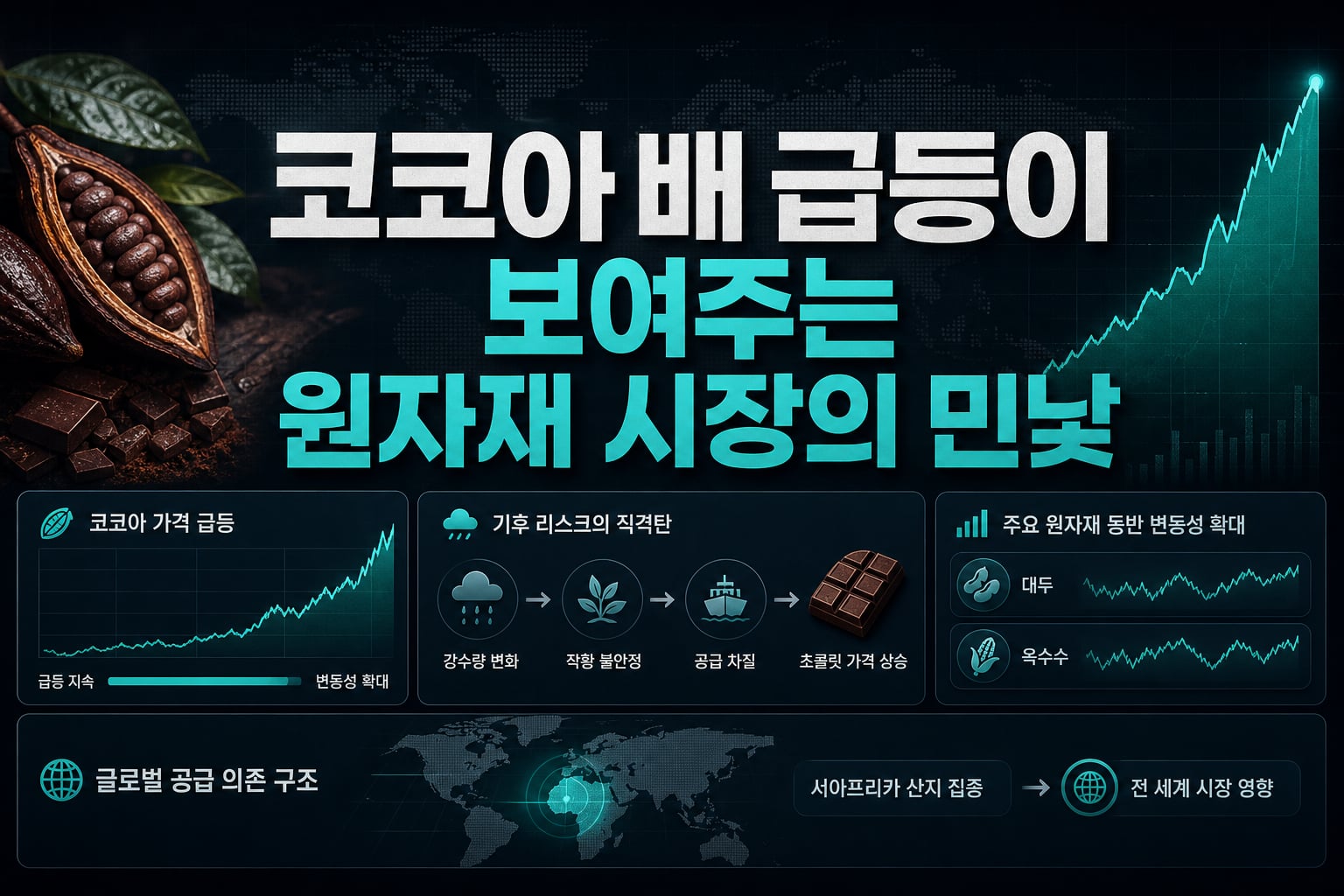 코코아 3배 급등이 보여주는 원자재 시장의 민낯