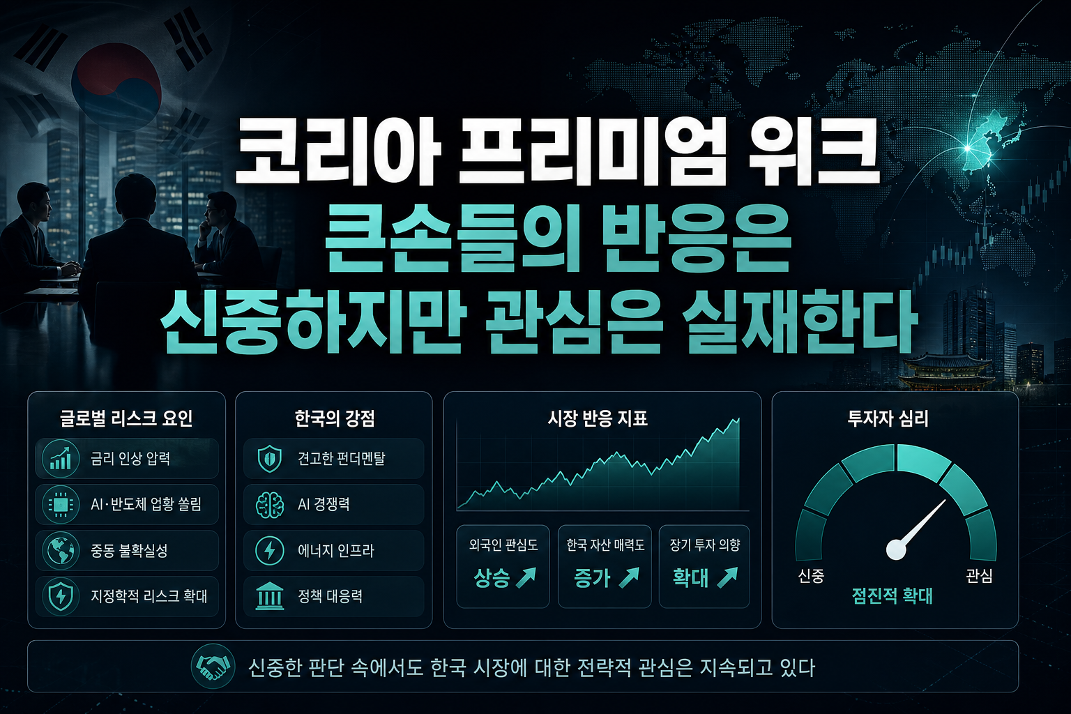 코리아 프리미엄 위크, 큰손들의 반응은 신중하지만 관심은 실재한다