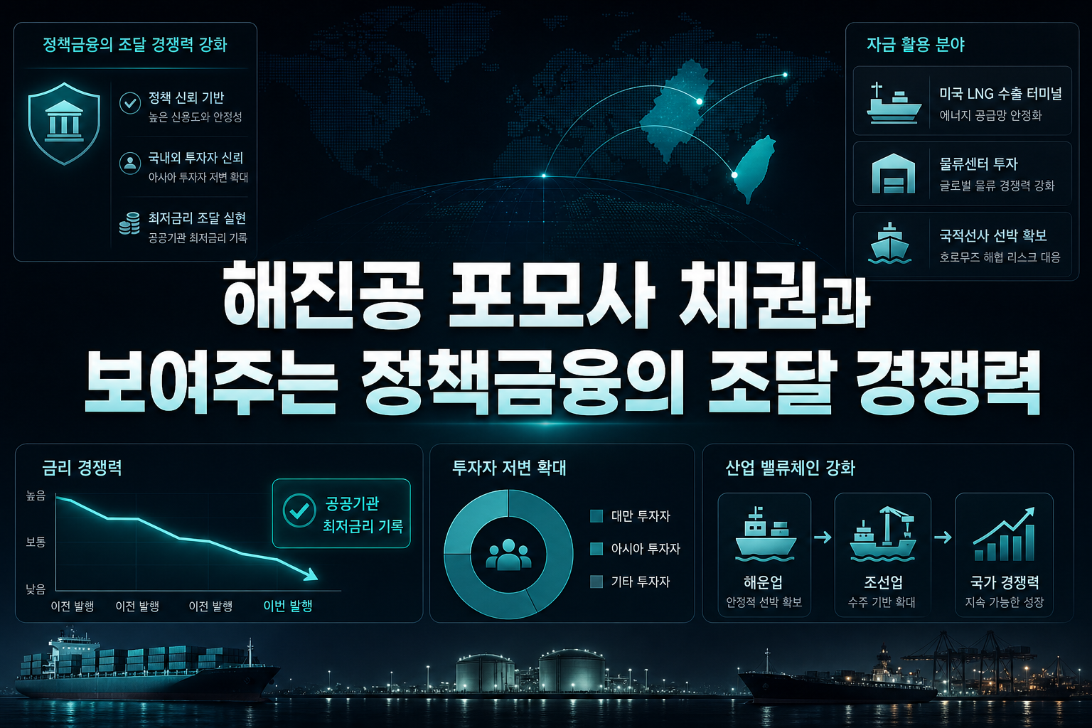 해진공 포모사 채권과 보여주는 정책금융의 조달 경쟁력