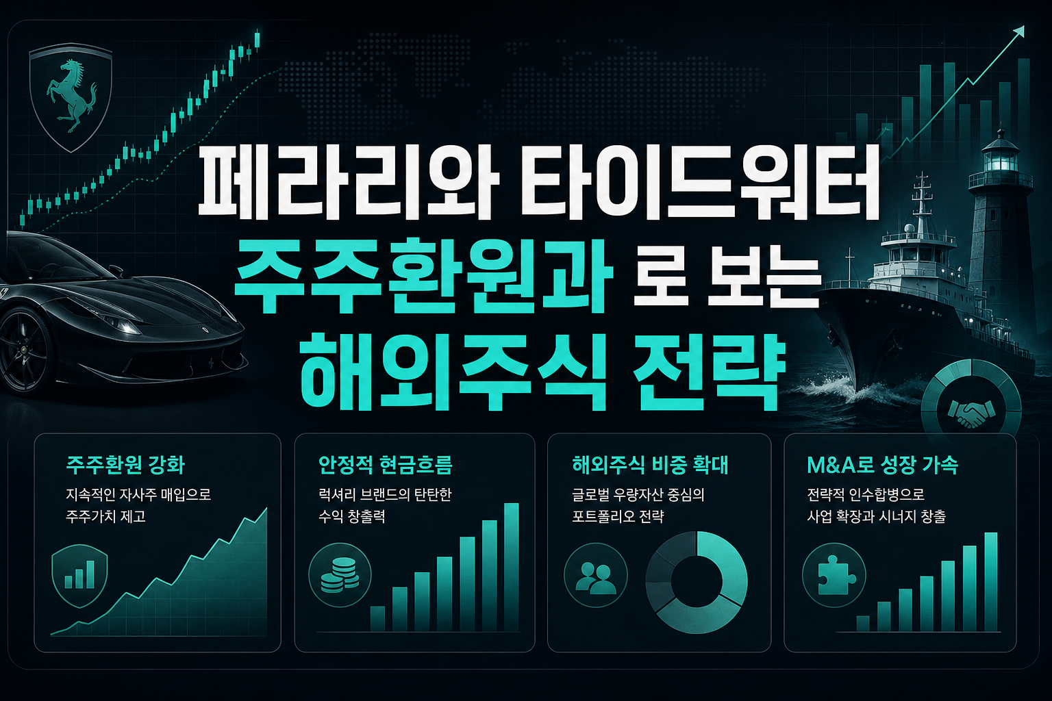 페라리와 타이드워터, 주주환원과 M&A로 보는 해외주식 전략