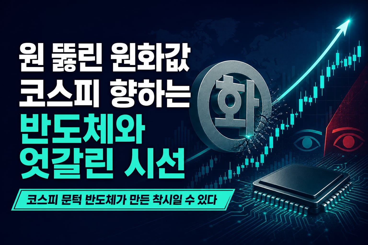 1330원 뚫린 원화값, 코스피 7000 향하는 반도체와 엇갈린 시선