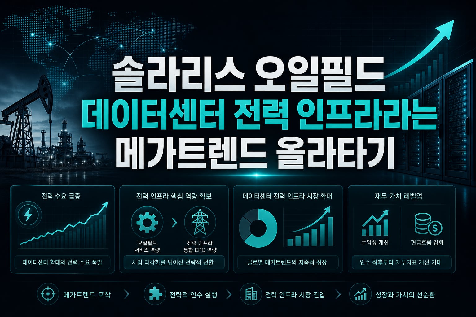 솔라리스 오일필드, 데이터센터 전력 인프라라는 메가트렌드 올라타기