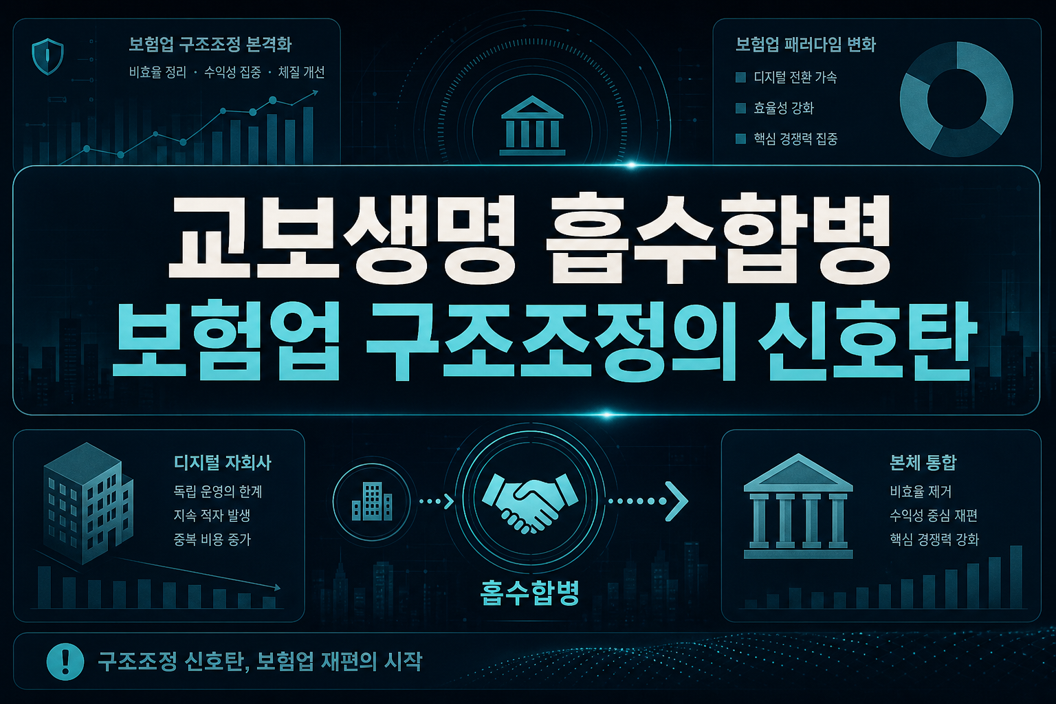 교보생명 흡수합병, 보험업 구조조정의 신호탄