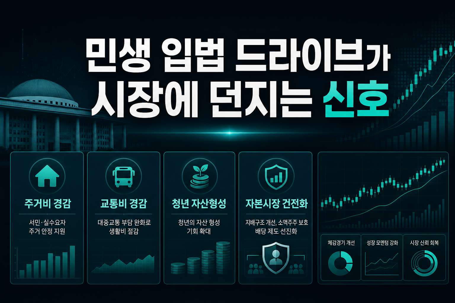 민생 입법 드라이브가 시장에 던지는 신호