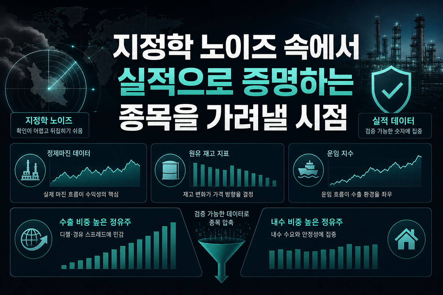 지정학 노이즈 속에서 실적으로 증명하는 종목을 가려낼 시점
