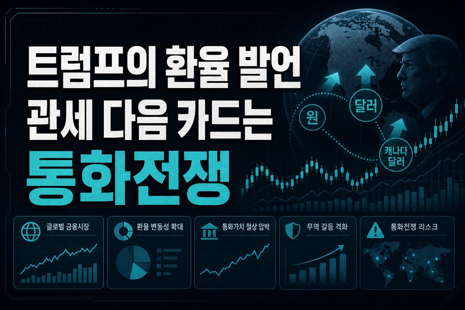 트럼프의 환율 발언, 관세 다음 카드는 통화전쟁
