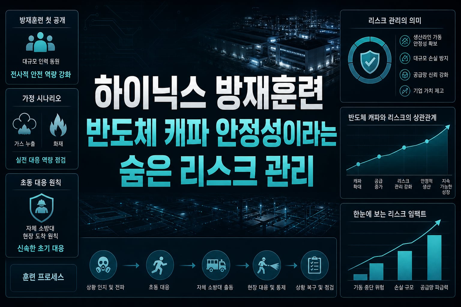 SK하이닉스 방재훈련, 반도체 캐파 안정성이라는 숨은 리스크 관리