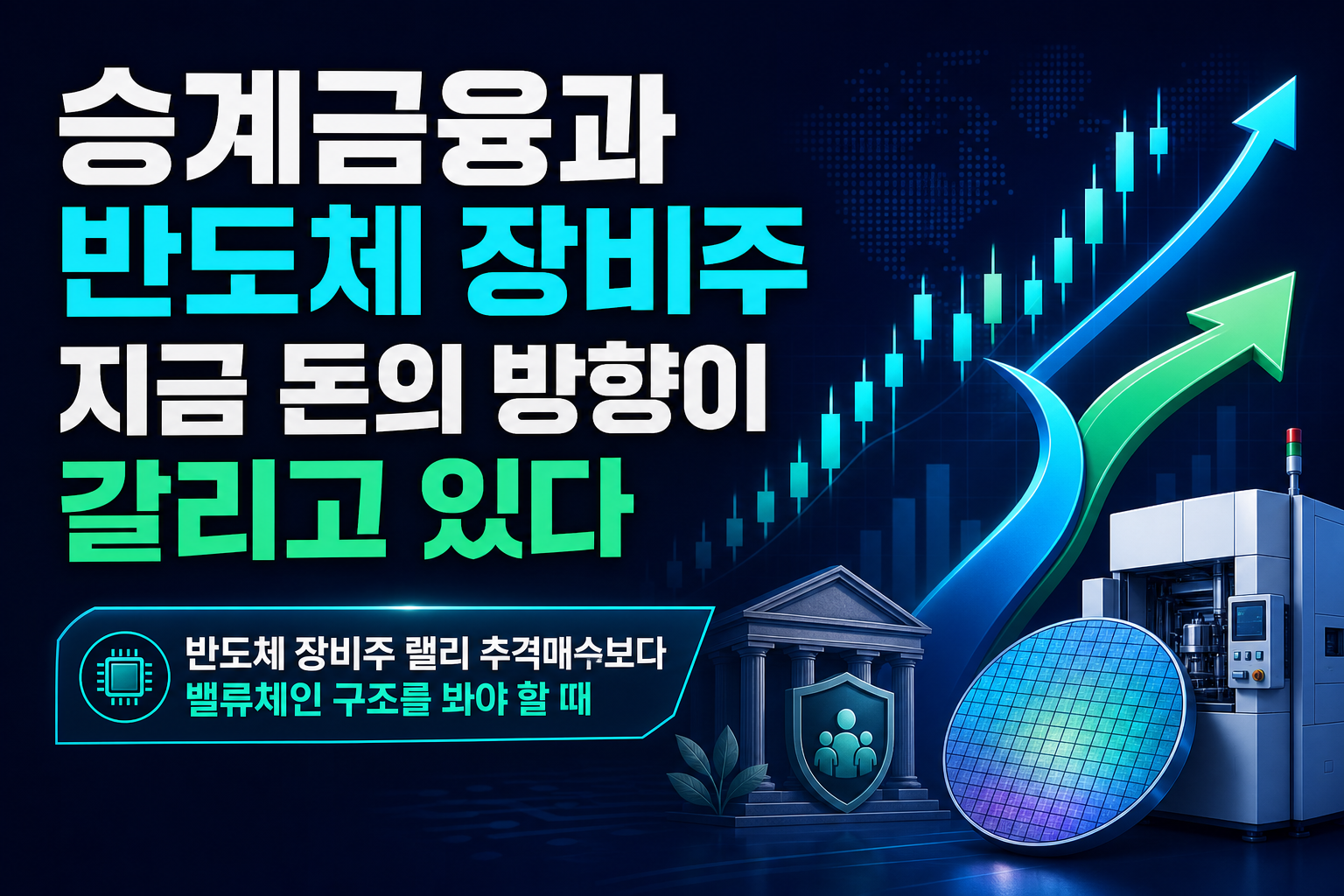 승계금융과 반도체 장비주, 지금 돈의 방향이 갈리고 있다