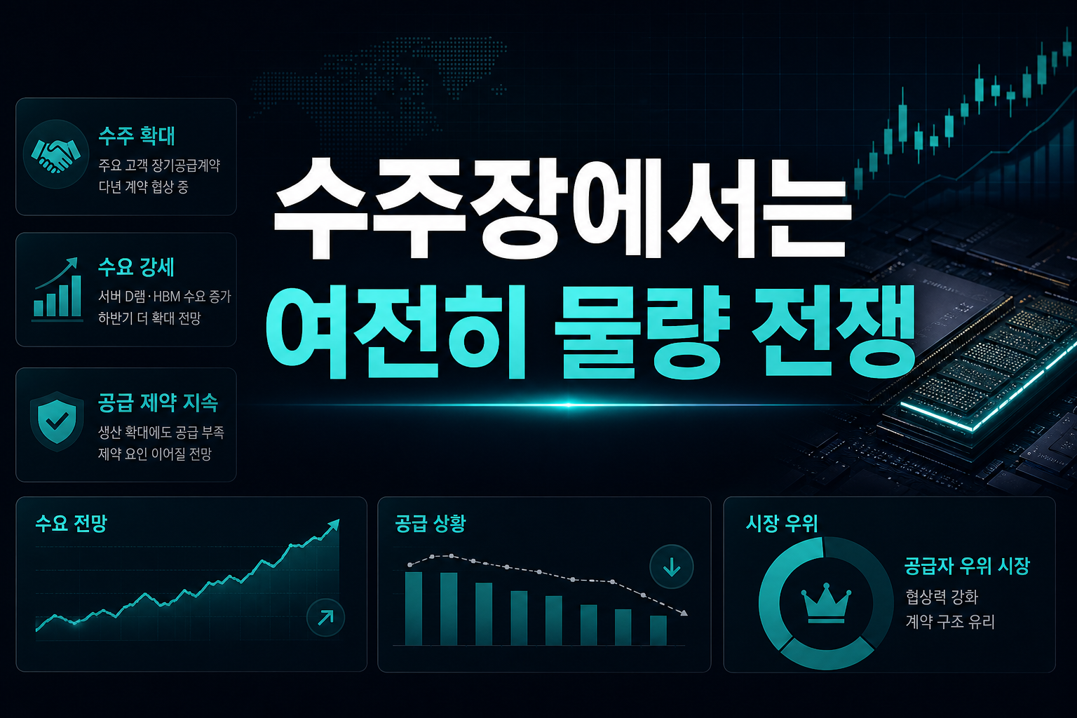 수주장에서는 여전히 물량 전쟁
