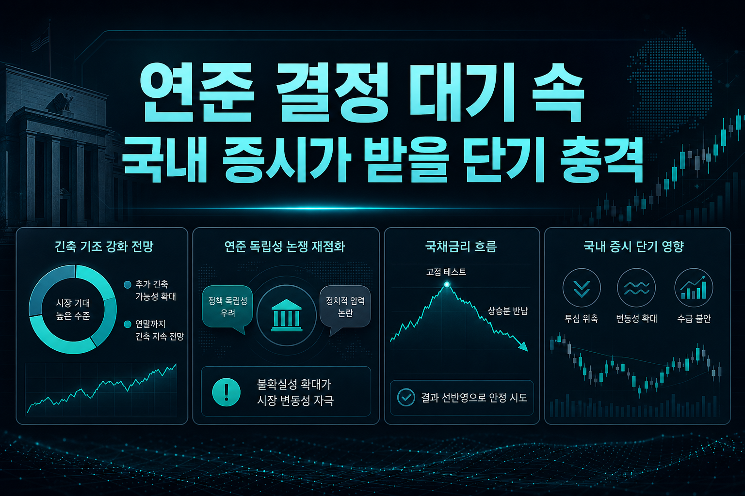 연준 결정 대기 속 국내 증시가 받을 단기 충격